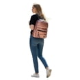 thumbnail image 5 of Mochila casual marca Luxo Brand modelo UNIBELLA de nylon sintética satinado acolchada color rosa, 5 of 5