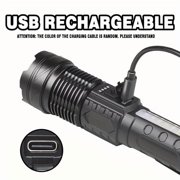 Rechargeable LED Flashlights, 90,000 Lumens Super Bright Flash Light, 7 Modes with COB Work Light, IPX6 Waterproof, Adjustable Tactical Powerful Handheld Flash Light for Home,Camping and Emergencies