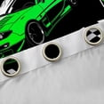 thumbnail image 4 of Homewish Racing Car Curtains Pack of 2 (42x84 Each) for Female Men Adults,Geometric Plaid Buffalo Curtains Blackout,Black White Green Bedroom Curtains,Breathable Home Decor, 4 of 6