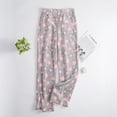 thumbnail image 6 of Fuzzy Flush Pajama Pants Women Soft Fluffy Fleece Flannel Pj Bottoms Star Graphic Warm Sleep Loungewear Pant, 6 of 9