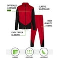 thumbnail image 2 of RBX Boys' Active Tracksuit Set - 2 Piece Zip Tricot Track Jacket Sweatshirt and Jogger Pants (8-12), 2 of 9