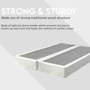 Continental Sleep, 4 Split wood Box Spring/Foundation for Mattress, Queen