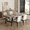Gray, variant on 70.87 Inch Dining Table for 6-8 People Modern Industrial with Wood Top & Metal Legs