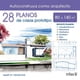 thumbnail image 1 of 28 Planos De Casas Prototipo 80 A 140M2 Blanco, 1 of 2