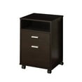 thumbnail image 5 of Cartesian 2 PC Home office desk and File Cabinet in Cappuccino, 5 of 7