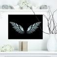 thumbnail image 1 of Ailes d'Ange sur Fond Noir - Impression sur Toile Abstraite, 1 of 3