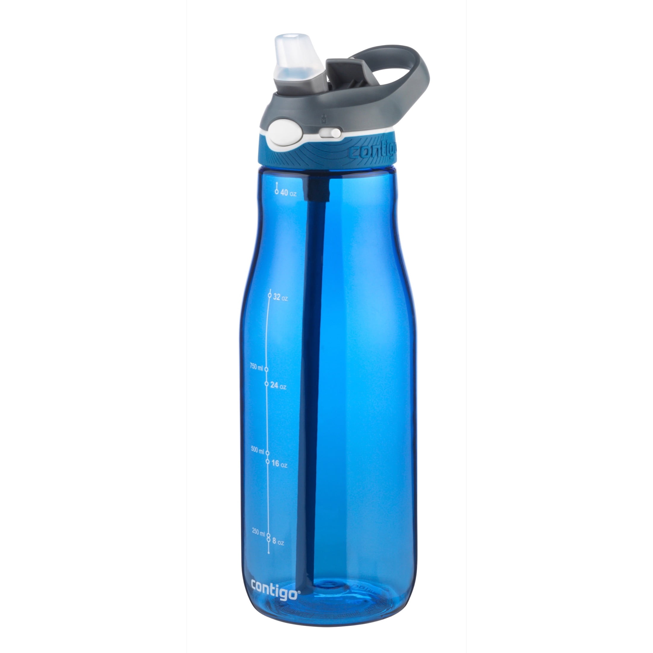 Contigo 40oz Ashland Autospout Straw Water Bottle, Monaco Blue