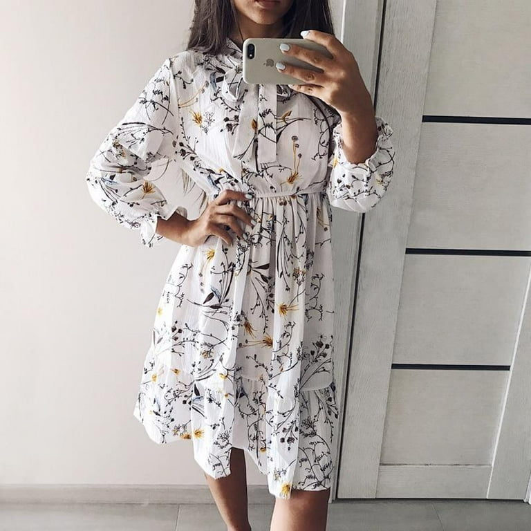 sachin and babi light blue dress Beige Palm Leaf Print Chiffon Dress - Maxi Dresses main image 0