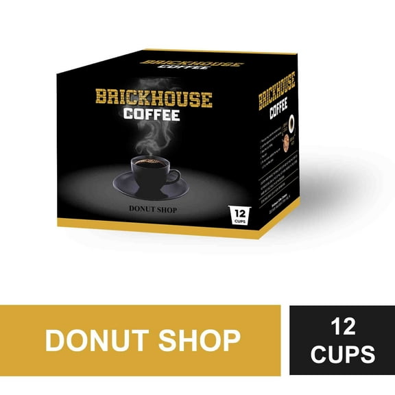 Brickhouse Single Serve Coffee, Donut Shop, 12 Count
