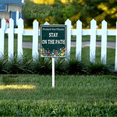 thumbnail image 4 of Kurmntregon Stay On The Path,Protect The Plants Yard Sign With Stake Keep Off Plants Farm Street Road Lawn Neighborhood Grass Metal Outdoor Lawn Decor Farm Aluminium Decorations 6x4.6", 4 of 8