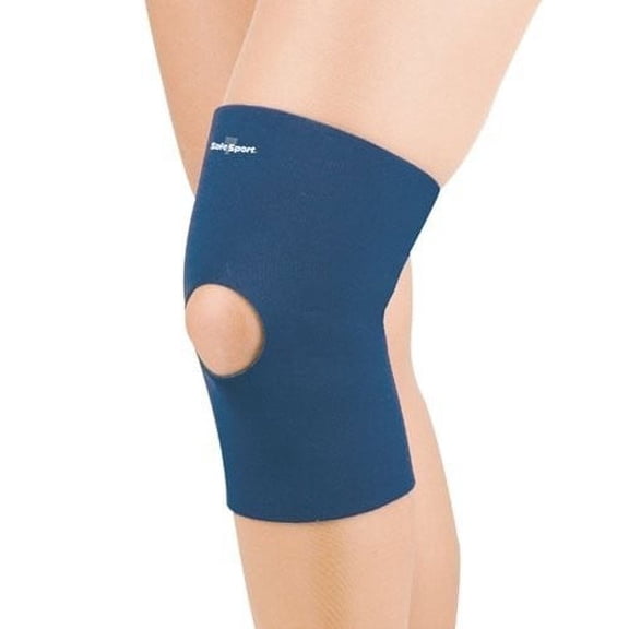 Safe-T-Sport Neoprene Knee Sleeve - Small Open Patella - Black - 37-37337-373SMBLK []