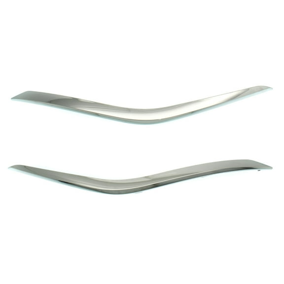 KarParts360 For Nissan Murano 2015 2016 2017 2018 Bumper Trim Driver And Passenger Side | Pair | Front | Lower | Chrome | Replacement For NI1046100, NI1047100 | 620755AA2A, 620745AA2A