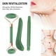 thumbnail image 3 of Herramientas Faciales Gua Sha, 3 Piezas Portátiles Que Se Desvanecen Por Puntos, Mejoran La Circulación, Rodillo De Piedra De Jade De Doble Cabeza Con Herramienta De Raspado En, 3 of 7
