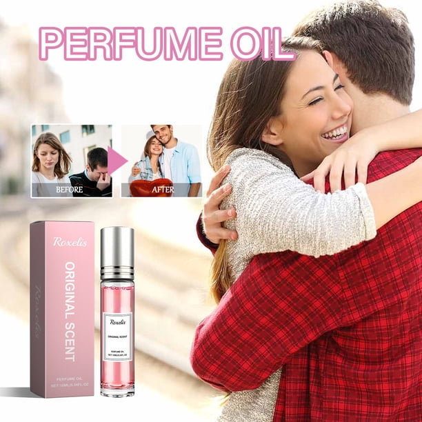 Perfumes para hombres Perfume de feromonas Rosa Floral Pareja de larga duración Citas 10ML