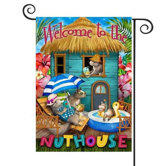 DMERBYL Summer Humor House Garden Flag 12.5" x 18"