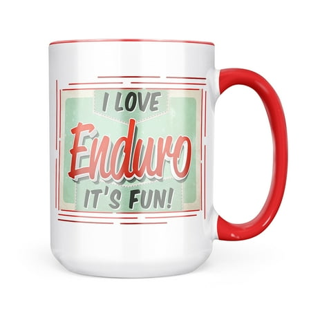 

Neonblond I Love Enduro Vintage design Mug gift for Coffee Tea lovers