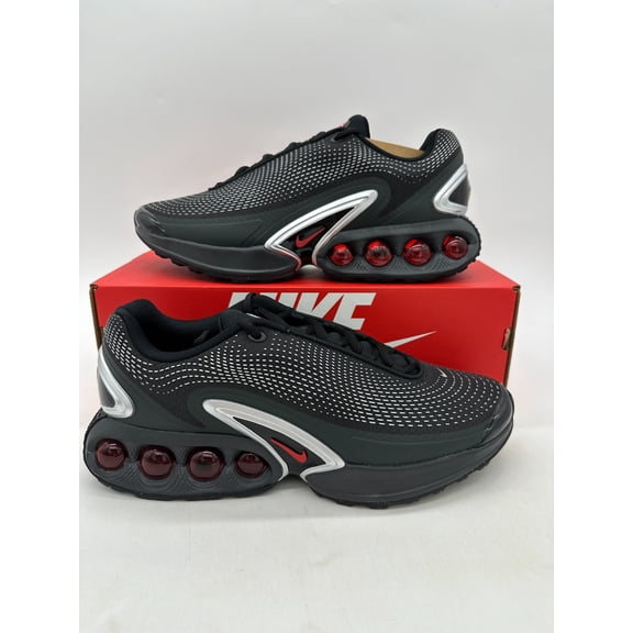 Nike Air Max DN Men's Size 10 Black Silver Red Athletic Shoes DV3337 016