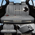 thumbnail image 6 of FLORICH Full Set Car Seat Covers, Luxury Faux Leather Seat Protectors, Automotive Seat Cover Universal Fit for Most 5 Seats Vehicles, Grey, 6 of 7