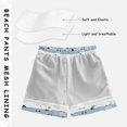 thumbnail image 3 of FORMRS Boys Swim Trunks Quick Dry Mesh Lining Beach Boardshorts, Sizes XS-XL, Blue Sheep Pattern, 3 of 7