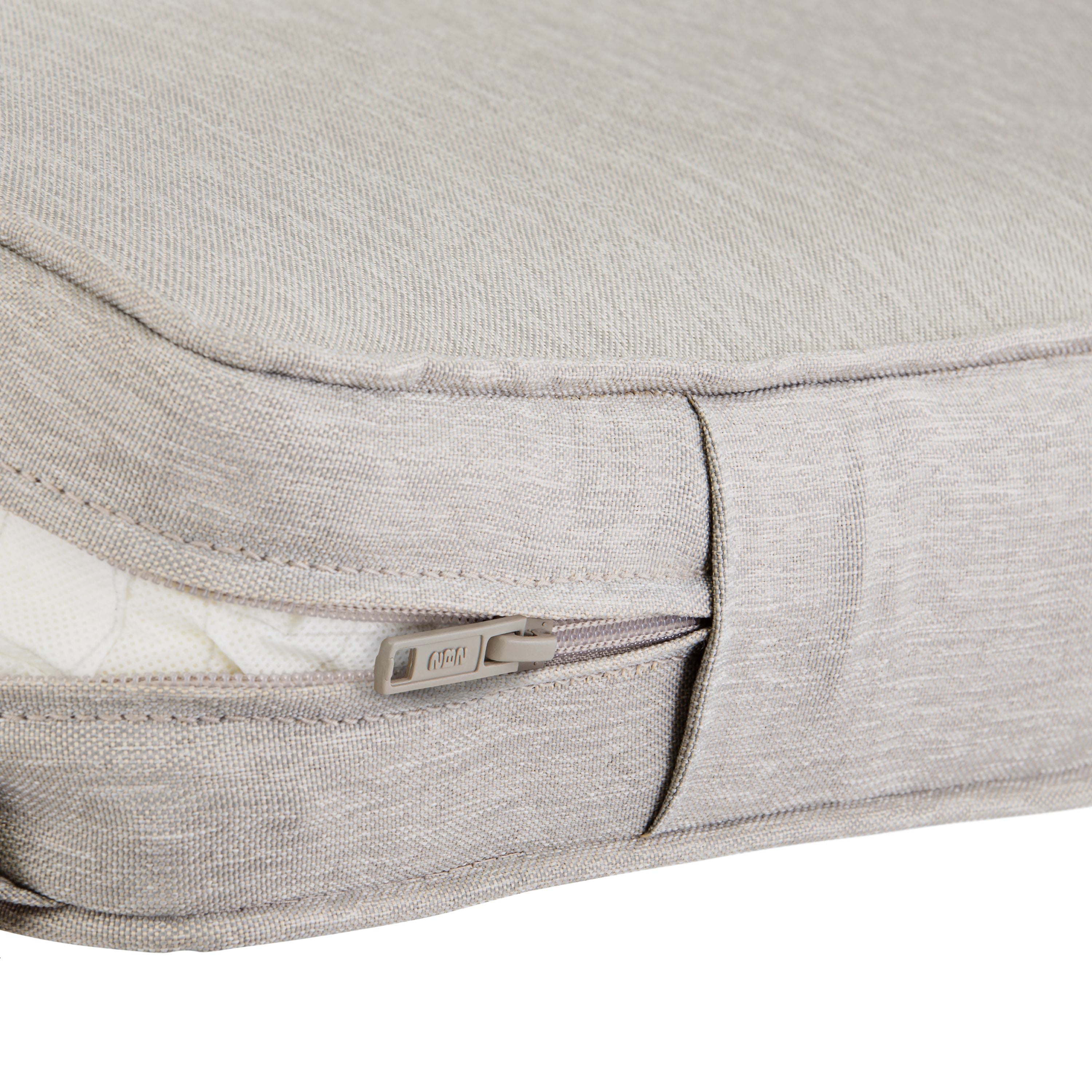Classic Accessories Montlake FadeSafe Water-Resistant Patio Dining Seat Cushion, 19 x 19 x 3 inch, Heather Grey