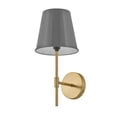 thumbnail image 4 of 83520FY Lark Blake - 14W 1 LED Wall Sconce In Classic-17 Inches Tall and 8 Inches Wide-French Gray/Lacquered Brass Finish, 4 of 19