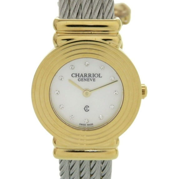 Pre-Owned Unused Charriol Saint-Tropez 12-Piece Diamond Stainless Steel Watch with...