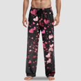 thumbnail image 2 of Mepaouo Men's Pajama Pants Pjs Bottoms with Pockets Sleep Lounge Pants Sleepwear for Men(Red,2XL), 2 of 4