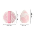 thumbnail image 2 of Unique Bargains 1 Set Portable Face Makeup Sponge Kit for Bedrooms Pink White Hydrophilic Polyurethane, 2 of 5