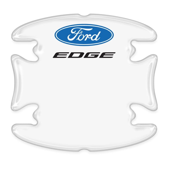 iPick Image for Ford Edge Universal Car Door Handle Cup Protector Clear Decal Stickers, Pair, Official Licensed