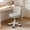 Gray, variant on HDHNBA Low Back Small Round PU Leather Armless Height Adjustable Swivel Rolling Vanity Desk Chair, Pink
