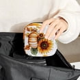thumbnail image 6 of Watercolor Thanksgiving Pumpkin Sunflower Flowers Leaves Sanitary Napkin Storage Bag, Zipper Menstrual Cup Pouch Feminine Menstruation First Period Pads Holder for Girls Women Ladies, 6 of 6