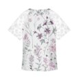 thumbnail image 4 of Camiseta con estampado flores Gibobby Camisetas Mujer Baratas Cuello en V Manga Corta, 4 of 5