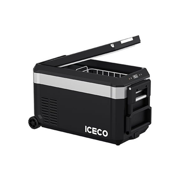ICECO Portable Car Refrigerator JP30 ProS 31 Qt, 12v Fridge SECOP Compressor Freezer with -4℉-68℉ Cooling Range, 12v/24 DC & 110-240 AC for RV, Truck, Vehicle, Boat, Outdoor, Car & Home Use