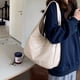 thumbnail image 5 of Bolso de mano retro para mujer, bolso informal suave para las axilas, bolso para otoño e invierno (blanco), 5 of 7