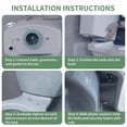 thumbnail image 3 of 2 Packs Toilet Tank to Bowl Coupling Kit,AS738756-0070A for 3IN Toilet Tank Gasket for Most Flush Valve Opening Tanks, 3 of 5