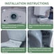 thumbnail image 3 of 2 Packs Toilet Tank to Bowl Coupling Kit,AS738756-0070A for 3IN Toilet Tank Gasket for Most Flush Valve Opening Tanks, 3 of 5
