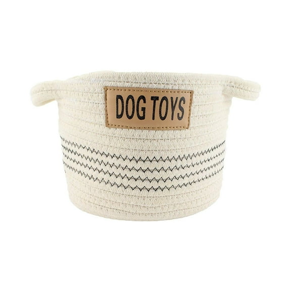 Midlee Dog Toy Rope Cotton Basket (Small)