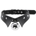 thumbnail image 5 of Trendy Punk Spike Rivet Leather Women Choker Bell Pentagram Harajuku Collar Necklaces Handmade Boho Gothic Girl Collier Jewelry, 5 of 5
