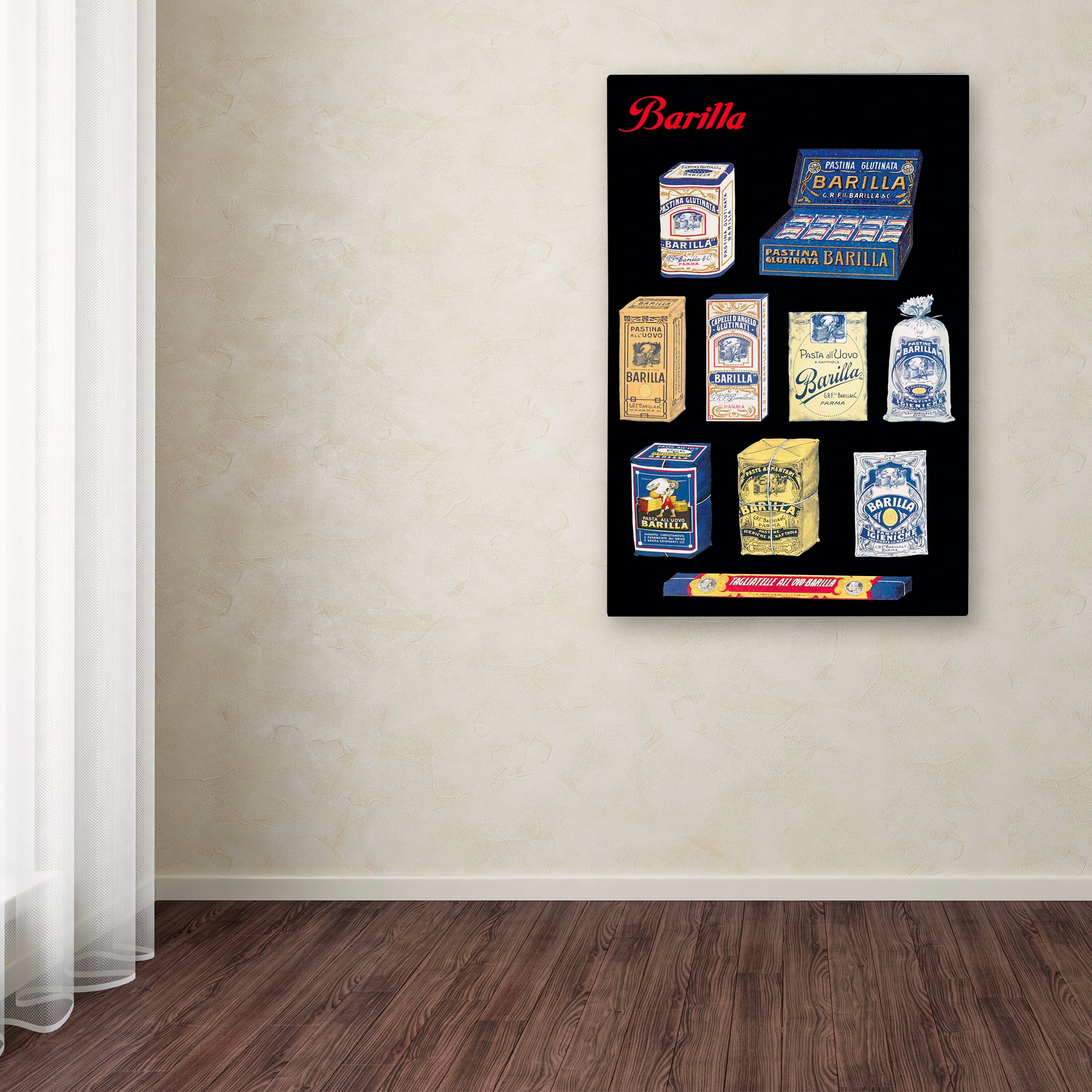Trademark Fine Art 'Pasta Barilla' Canvas Art by Vintage Apple Collection