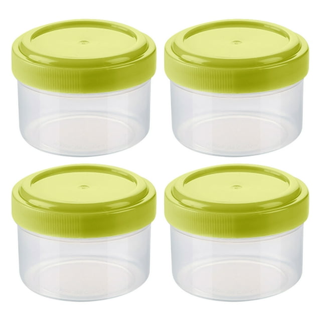 XYAIYT Portable Clear Seasoning Containers with Lids for BBQ Camping and Kitchen Use Long Lasting Food Grade PP Material Dishwasher Safe Suit for Sauces and Condiments Set of 4