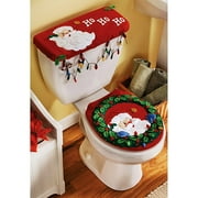 Peek-A-Boo Santa Felt Applique Kit Seat and Tank Cover