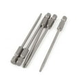 thumbnail image 1 of Unique Bargains 5pcs 1/4' Hex Shank T8 Magnetic Torx Screwdriver Bits 100mm Length, 1 of 1