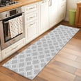 thumbnail image 2 of Grey Morocco 2'x6' Runner Rugs for Hallway Kitchen Bedside Non Slip Washable, Modern Abstract Classic Geometric Textured Entryway Rug Runners with Rubber Backing, Long Carpet Runner for Laundry Room, 2 of 8