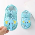 thumbnail image 2 of ZACPNCV Baby Infant Boy Girl Sandals Newborn Non-Slip Soft Rubber Sole Sandals for Baby Boys Open-Toe Outdoor Casual Summer First Walkers Shoes Blue 6-9 Months, 2 of 4