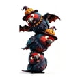 thumbnail image 2 of Spooky Stacking Crow Halloween Window Clings, Removable No-Adhesive Decor, PVC Stickers for Teens Youth Party Glass, 2 of 6