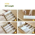 thumbnail image 5 of Gemdeck Drawer Divider Adjustable Drawer Dividers Storage Organizers, 8 Packs, White, 5 of 6