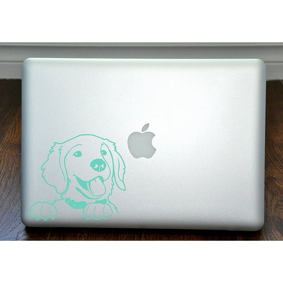 Prince the Golden Retriever Mint Decal for 13" Macbook