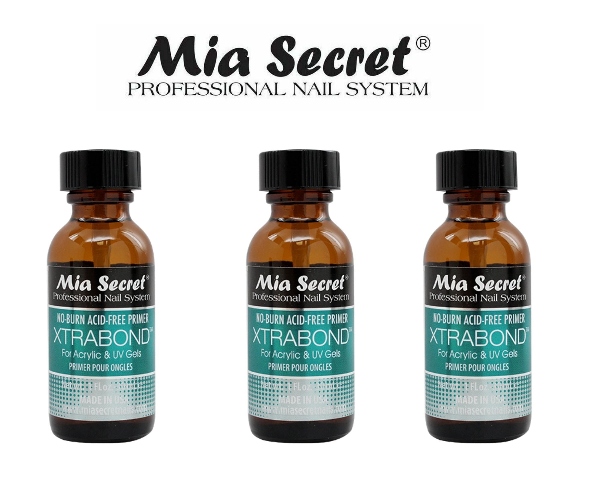 Mia Secret Xtrabond Primer 30 ml / 1 oz (PR110) x 3