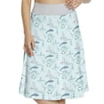 thumbnail image 1 of Women's Nautical Aquatic Elements Dolphin A-line Printed Skirt Casual Wear, S, Slate Blue Pale Blue, by Ambesonne, 1 of 6