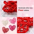 thumbnail image 5 of Clearance! 12 Pcs Valentine's Day Heart Vase Filler Heart Shaped Rattan Decor 2.36 Inch Valentines Decor Rattan Vase Filler Natural Wicker Balls Twig Decorations for Wedding Birthday Party, 5 of 8
